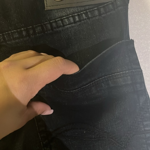 DICKIES Men’s Size 31 Black Skinny Jeans with Faded Dusted White Design NWOT $ - Picture 12 of 16